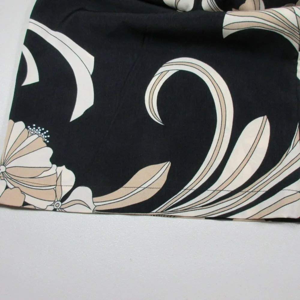 Soft Surroundings womens black beige Yara wide leg Hawaiian pants 1Xx30 NWT - Picture 11 of 11
